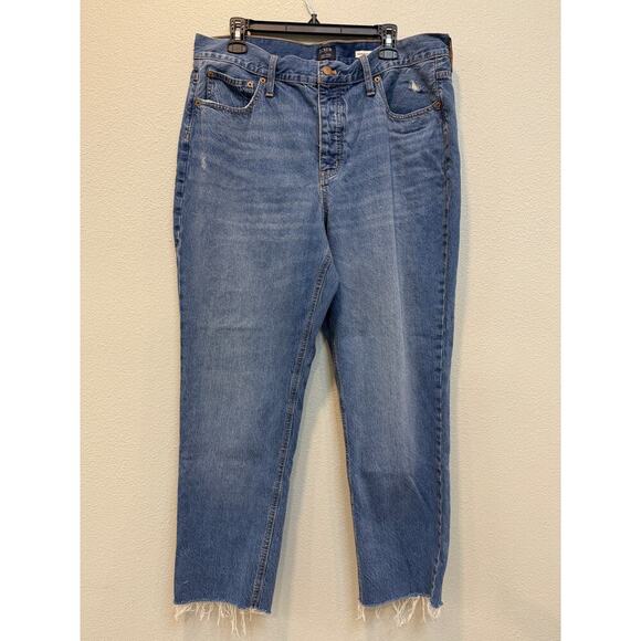 J. Crew Premium Edition High Rise Straight Jean with Button Fly; Size 34 - Picture 4 of 7